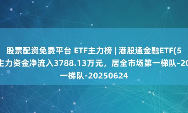 股票配资免费平台 ETF主力榜 | 港股通金融ETF(513190)主力资金净流入3788.13万元，居全市场第一梯队-20250624